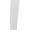Ekena Millwork 5 1/2-in. W x 18-in. D x 22-in. H Traditional Architectural Grade PVC Knee Brace BRCP055X18X22TRA - alternate 2